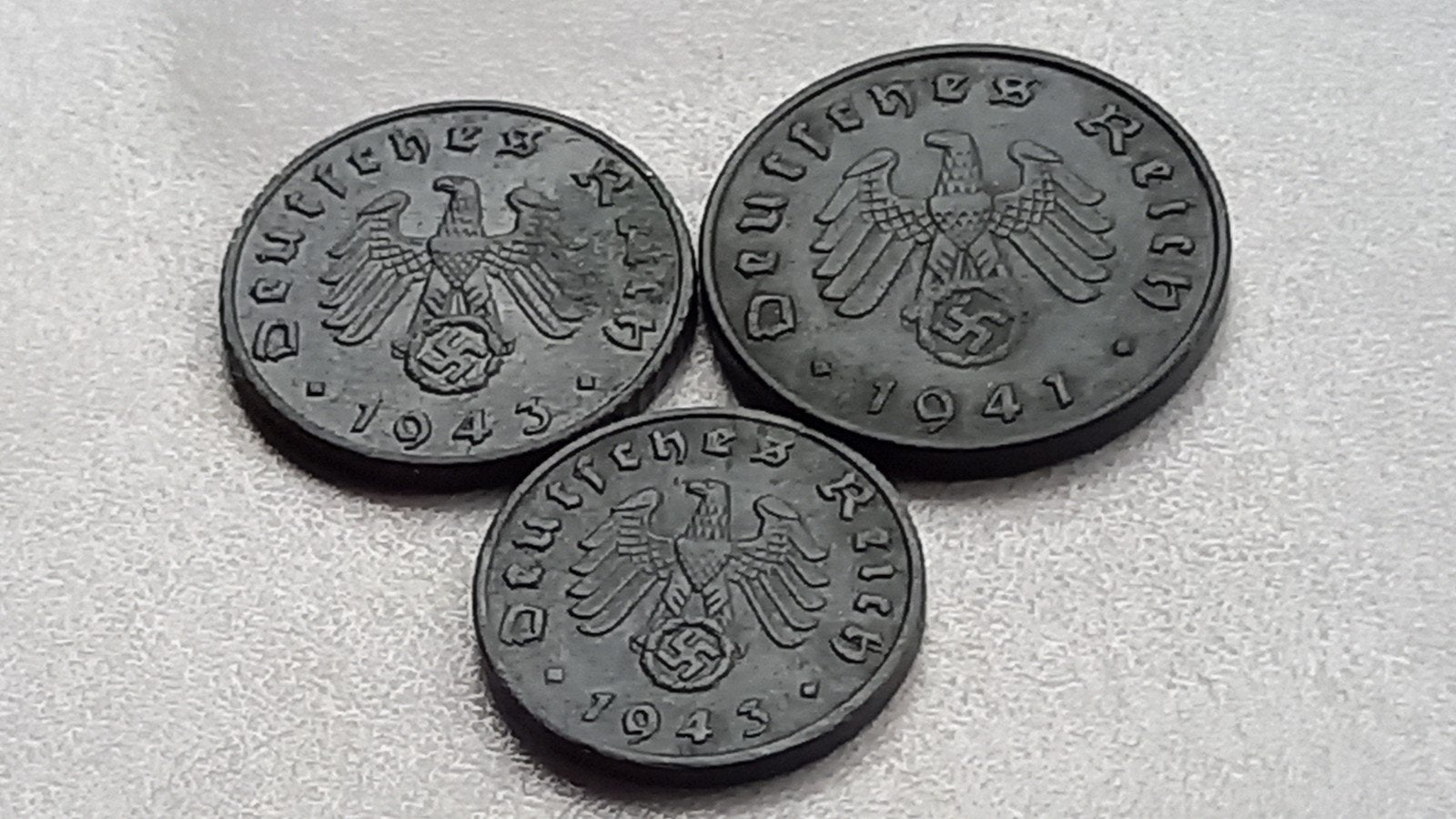 WO2 setje oorlogsgeld zink nazi duitsland 1, Ophalen of Verzenden, Duitsland, Setje