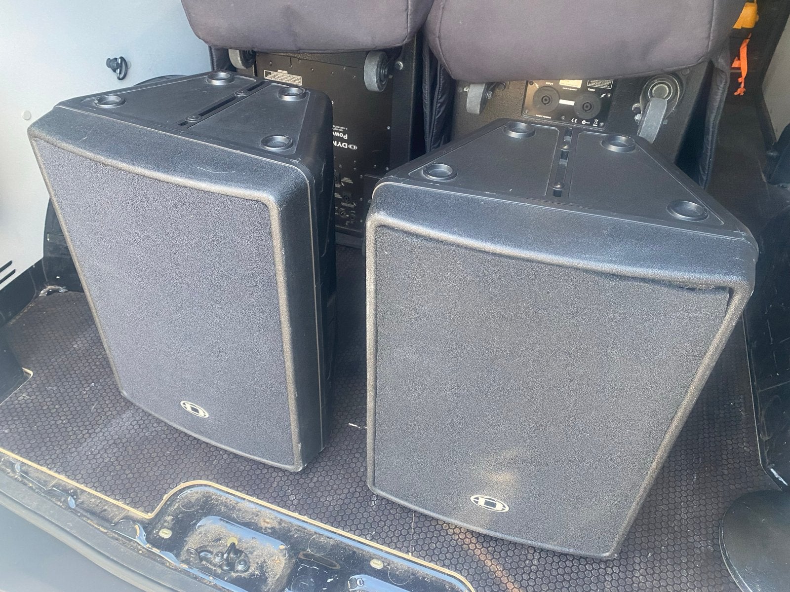 Dynacord D12 speakerset inclusief hoezen, Audio, Tv en Foto, Luidsprekers, Overige merken, Gebruikt, Inclusief kabels, Speakerset