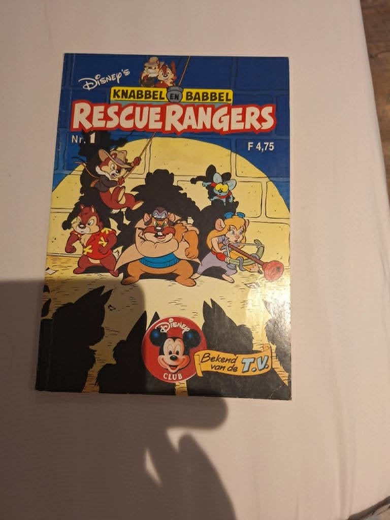Disney Knabbel en Babbel Rescue Rangers nr. 1, Verzamelen, Disney, Ophalen of Verzenden, Overige figuren, Gebruikt, Overige typen