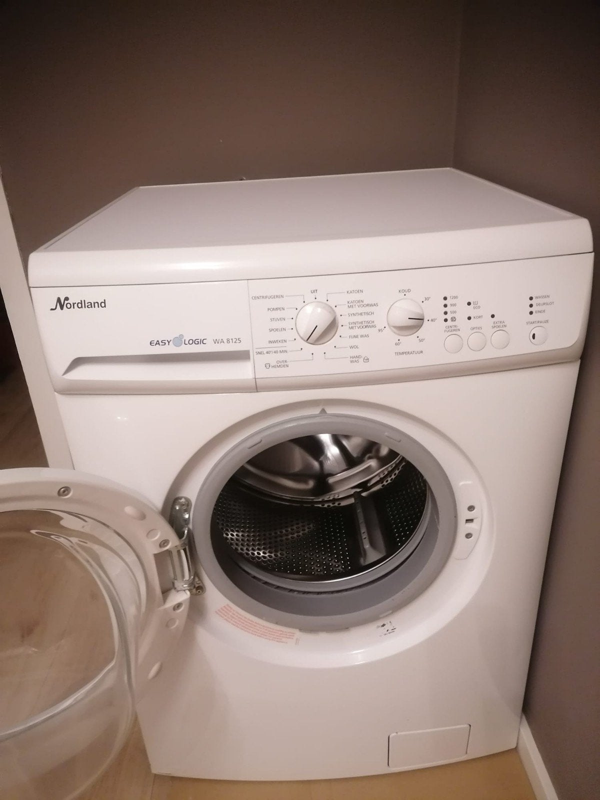 Nordland EASY LOGIC WA 8125 Wasmachine - Gebruikt, Ophalen, Gebruikt, Voorlader, 85 tot 90 cm