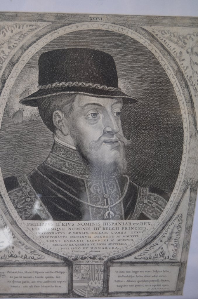 Kopergravure ca.1650 Cornelis Visscher (1629 - 1658), Antiek en Kunst, Kunst | Etsen en Gravures, Portret, 56 cm, Gravure, Ingelijst