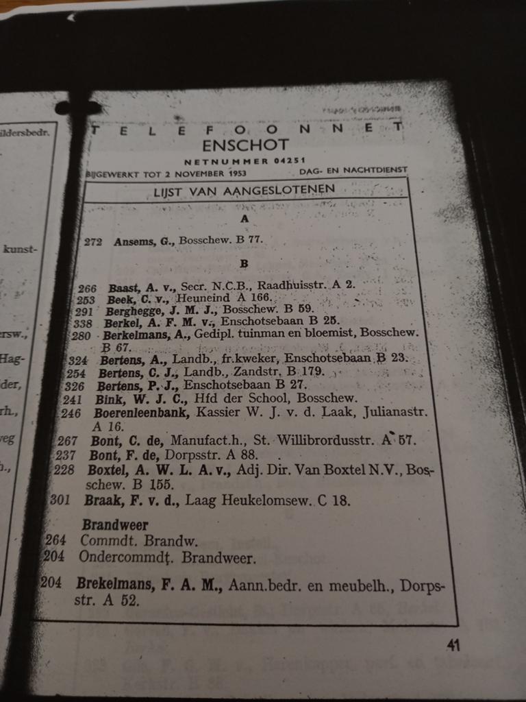 Berkel-Enschot, Ophalen of Verzenden, 1940 tot 1960