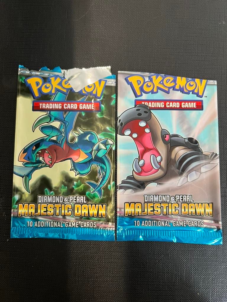 Pokemon booster empty d&p majestic dawn, Ophalen of Verzenden, Zo goed als nieuw, Booster