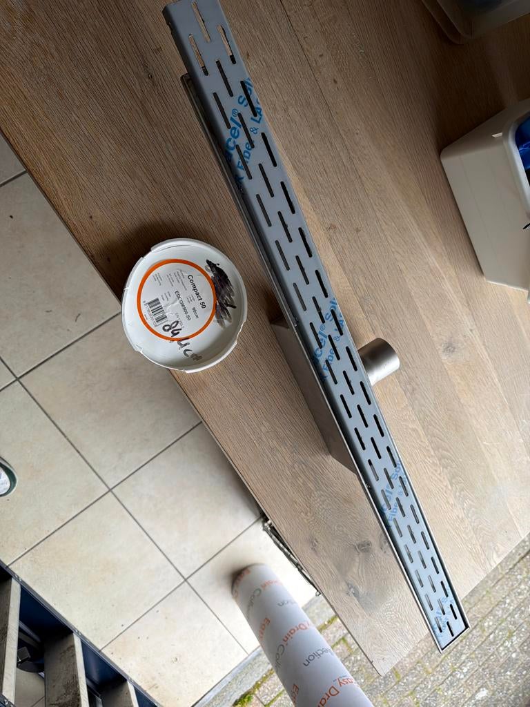 Nieuwe Easy Drain Compact 50 douchegoot 90cm, Ophalen of Verzenden, Nieuw, Rvs, Douche