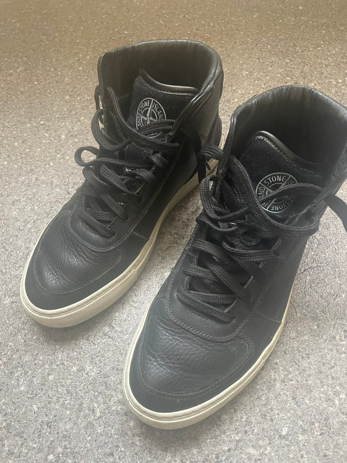 Stone island heren zwarte sneakers maat 40, Ophalen of Verzenden, Gedragen, Zwart