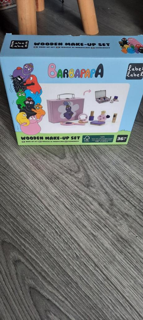 Houten make-up set barbapapa, Kinderen en Baby's, Speelgoed | Houten speelgoed, Ophalen of Verzenden, Nieuw