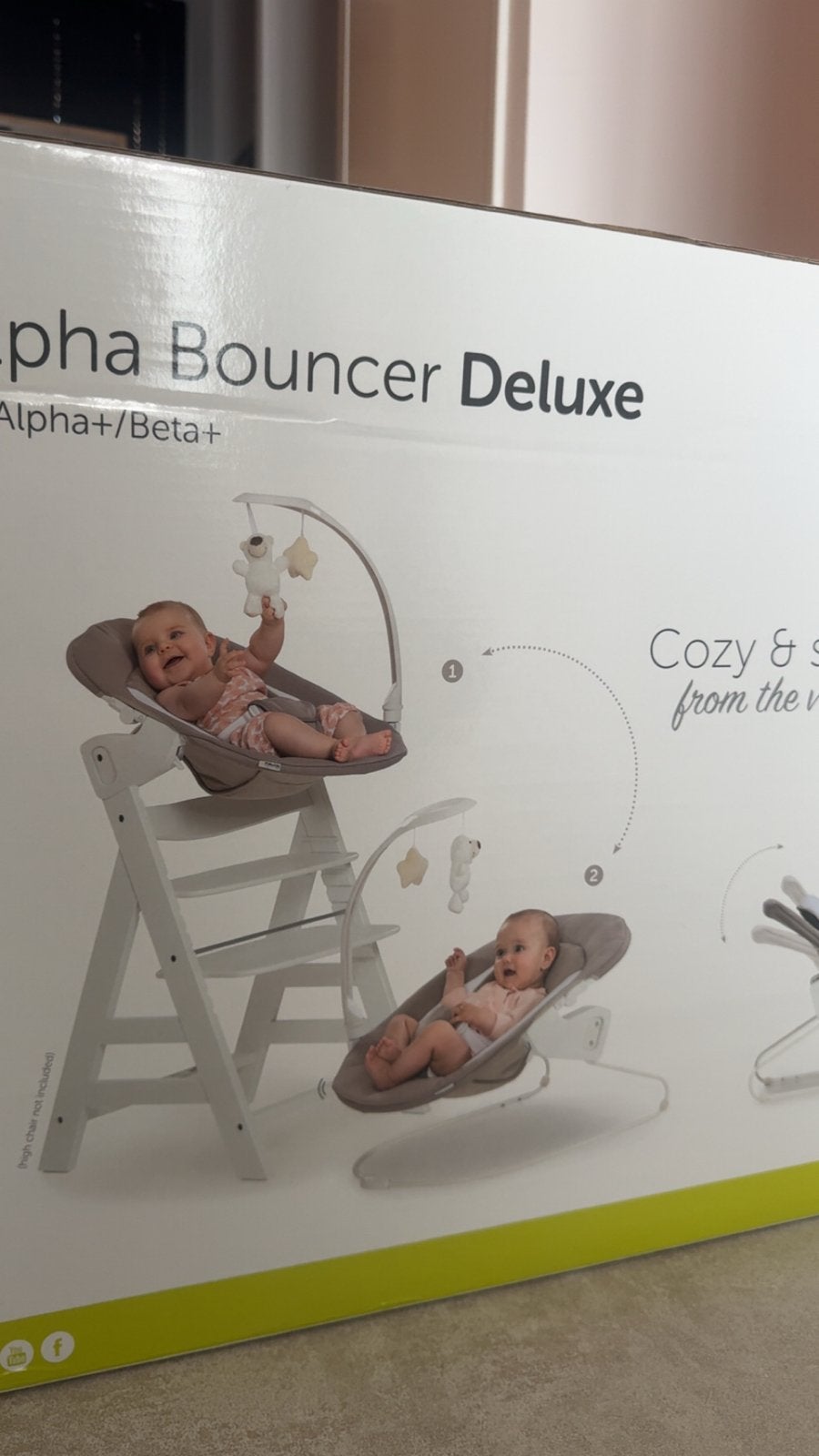 Hauck Alpha Bouncer Deluxe - Nieuw in doos, Nieuw, Wipstoel, Met gordel(s) of riempje(s), Ophalen