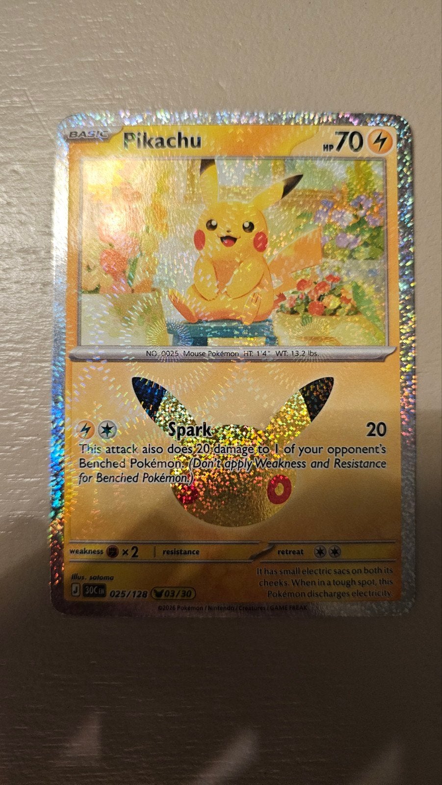 Pikachu 25/128, Ophalen of Verzenden