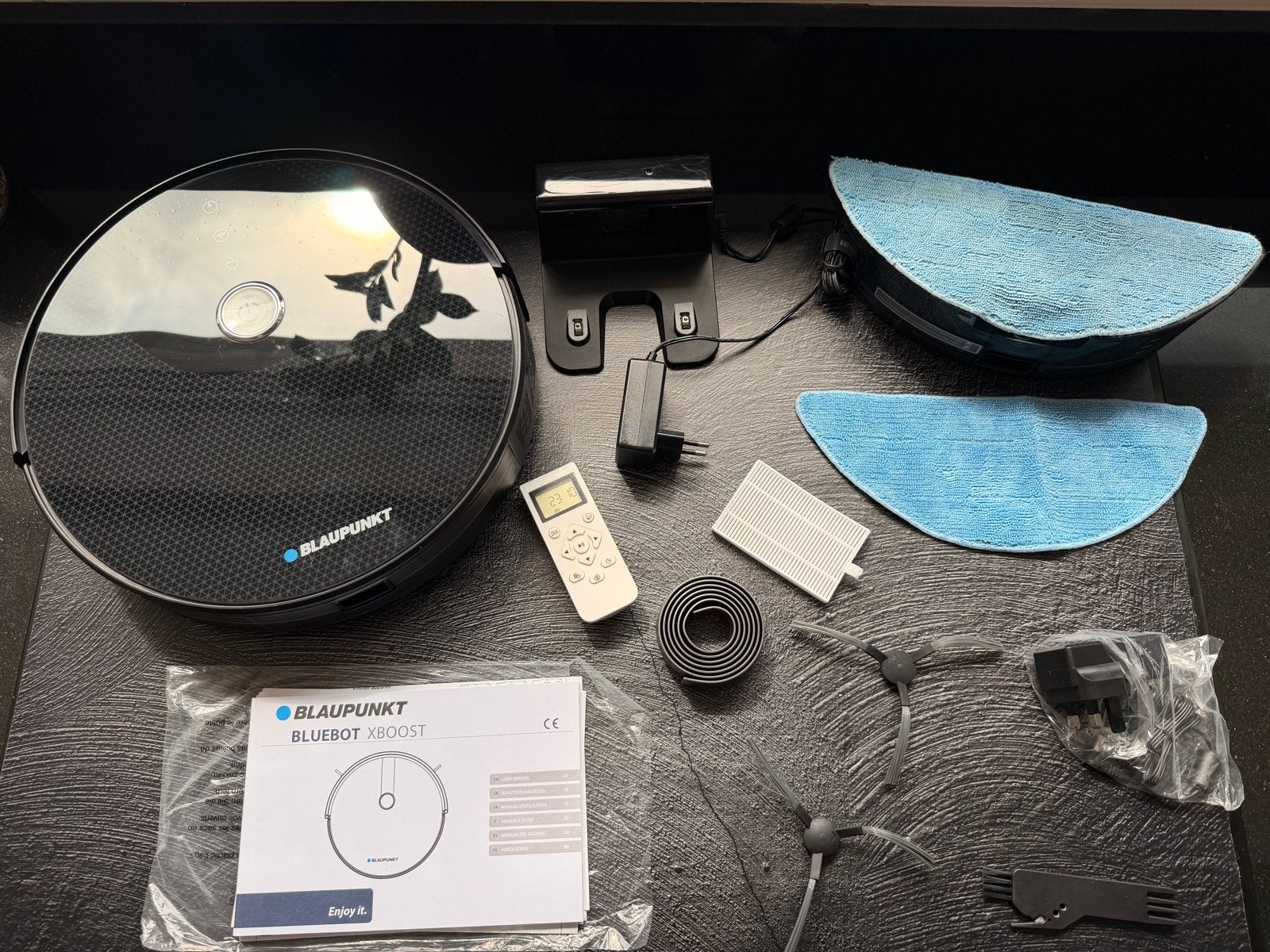 Blaupunkt Bluebot XBOOST Robotstofzuiger met Dweilfunctie, Ophalen, Overige merken, Dweilfunctie, Zo goed als nieuw