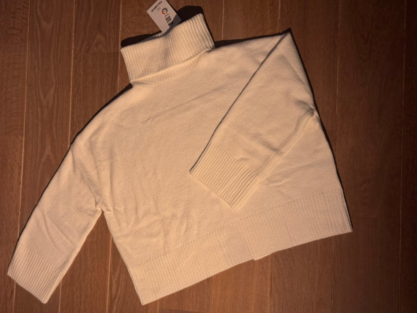Witte Elegante Trui met Col - Nieuw met kaartje - Maat M, Ophalen of Verzenden, Nieuw, Maat 38/40 (M), Wit