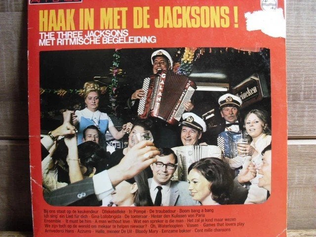 The 3 Jacksons "Haak In Met De Jacksons ! " LP, LP, Complilatie, Gebruikt, Ophalen of Verzenden