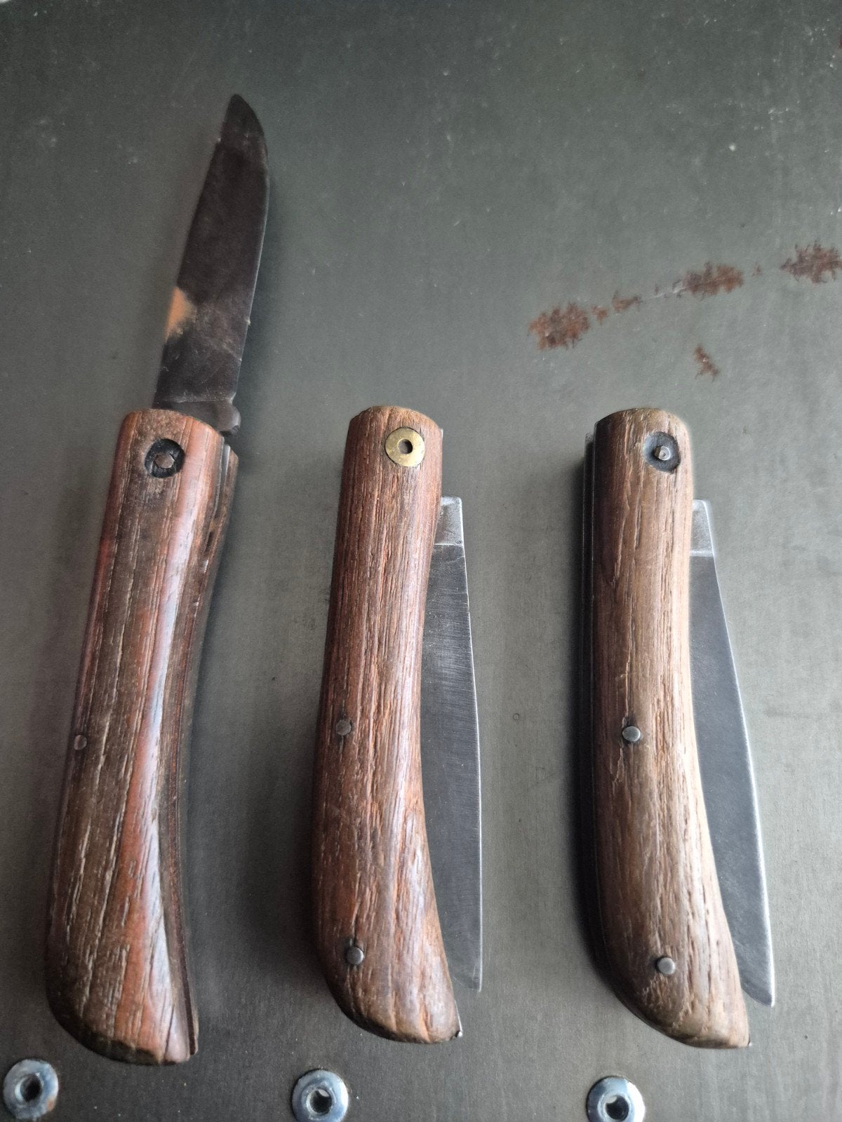 Set van 3 antieke Friedrich Herder zakmessen (1920-1950), Ophalen of Verzenden