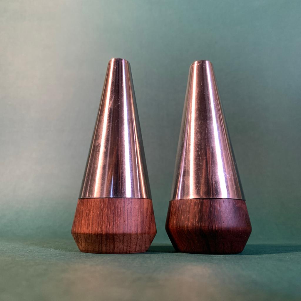 Deens design mid century 50’s A&B peper en zout stel, Ophalen of Verzenden