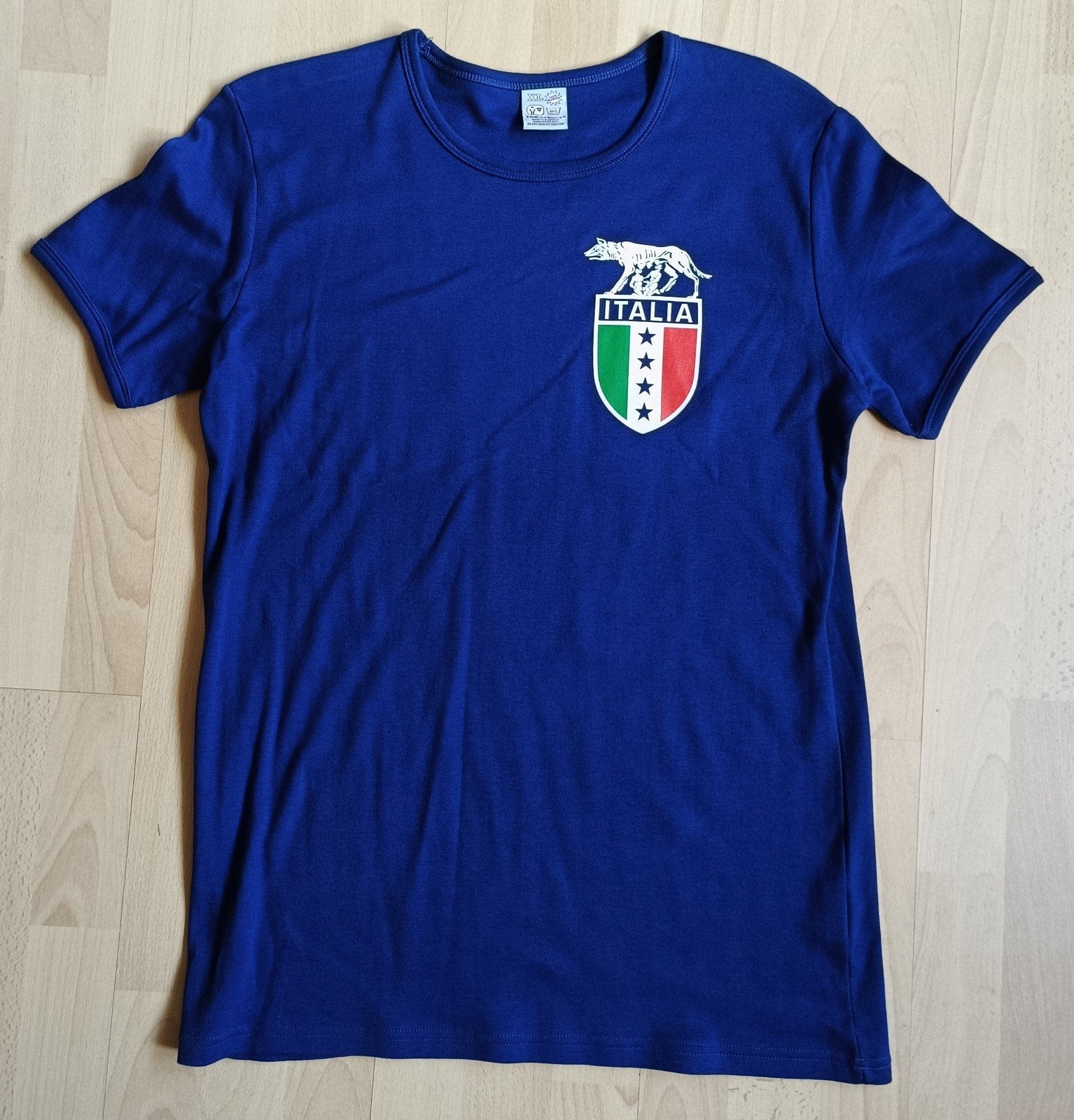 Italia logo shirt maat XL blauw nieuw, Ophalen of Verzenden, Nieuw, Maat 56/58 (XL), Blauw
