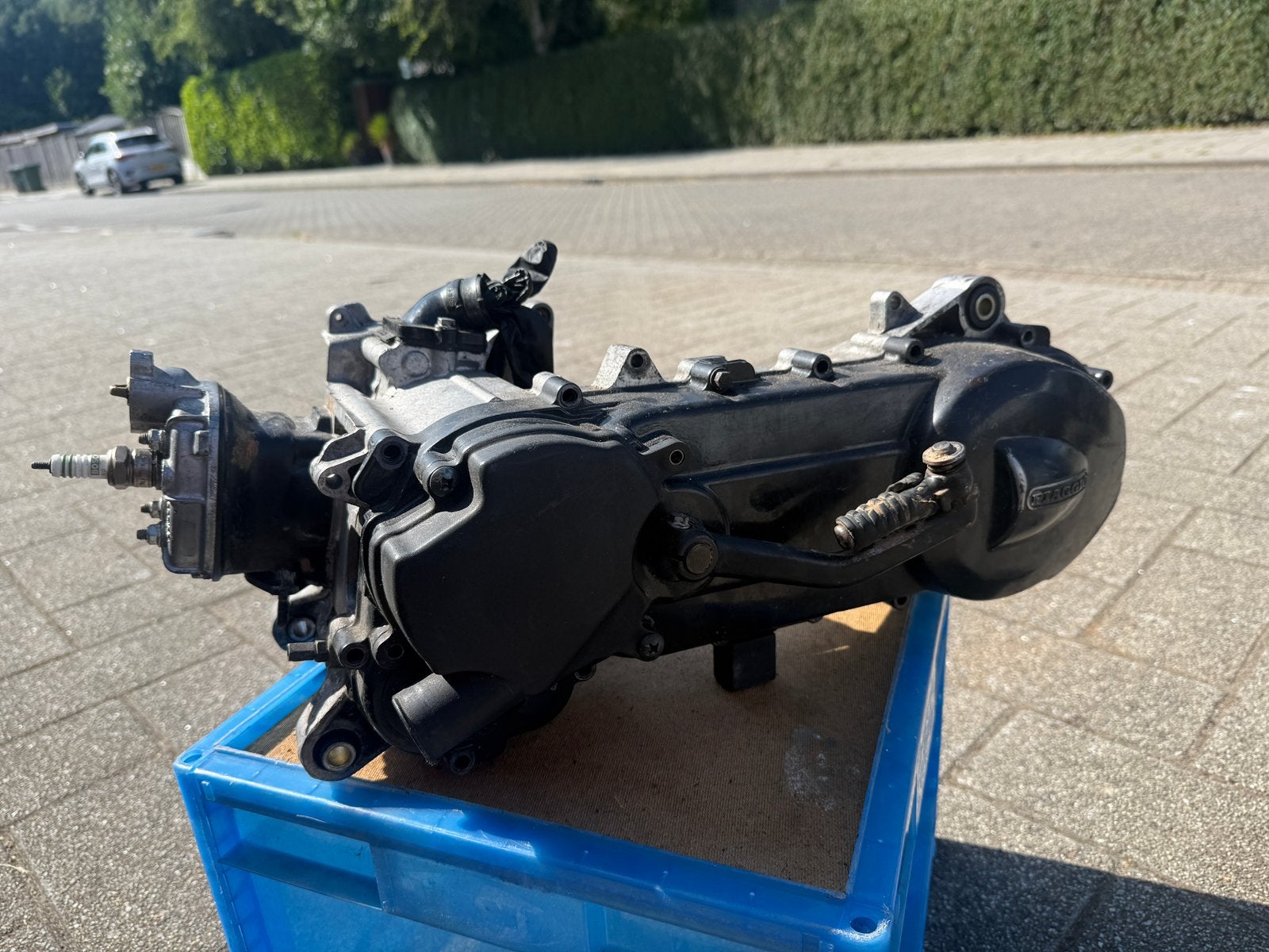 Piaggio lc watergekoelt h2o blok nrg 2 takt 50cc, Ophalen of Verzenden, Zo goed als nieuw, Blok, Piaggio