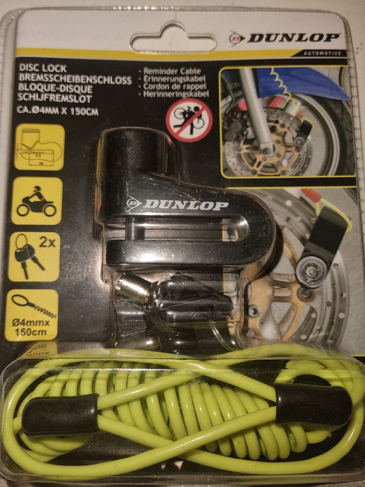 dunlop motor schijfremslot, Ophalen, Nieuw