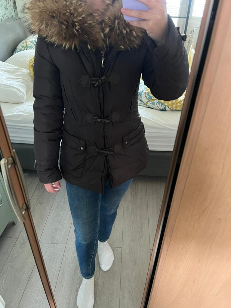 Jacky Luxury winterjas maat S / 36, Kleding | Dames, Jassen | Winter, Ophalen, Gedragen, Maat 36 (S), Bruin