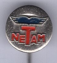 NETAM zilverkl vrachtaanhangers speldje ( F_061), Verzenden, Zo goed als nieuw, Transport, Speldje of Pin