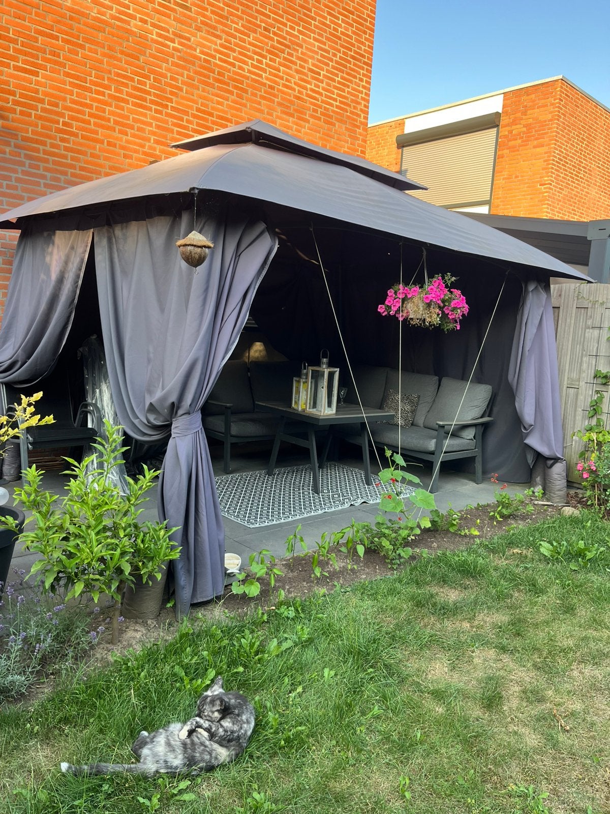 Ruime waterdichte paviljoen voor 170,00 euro, Tuin en Terras, Partytenten, Ophalen of Verzenden, Zo goed als nieuw, Minder dan 5 meter