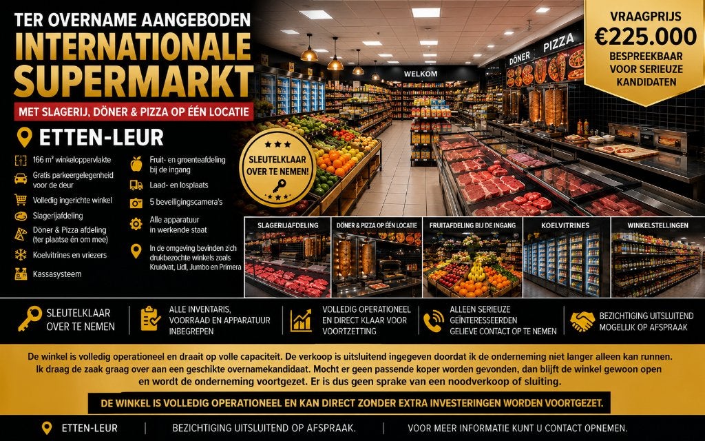 supermarkt te koop, Ophalen of Verzenden