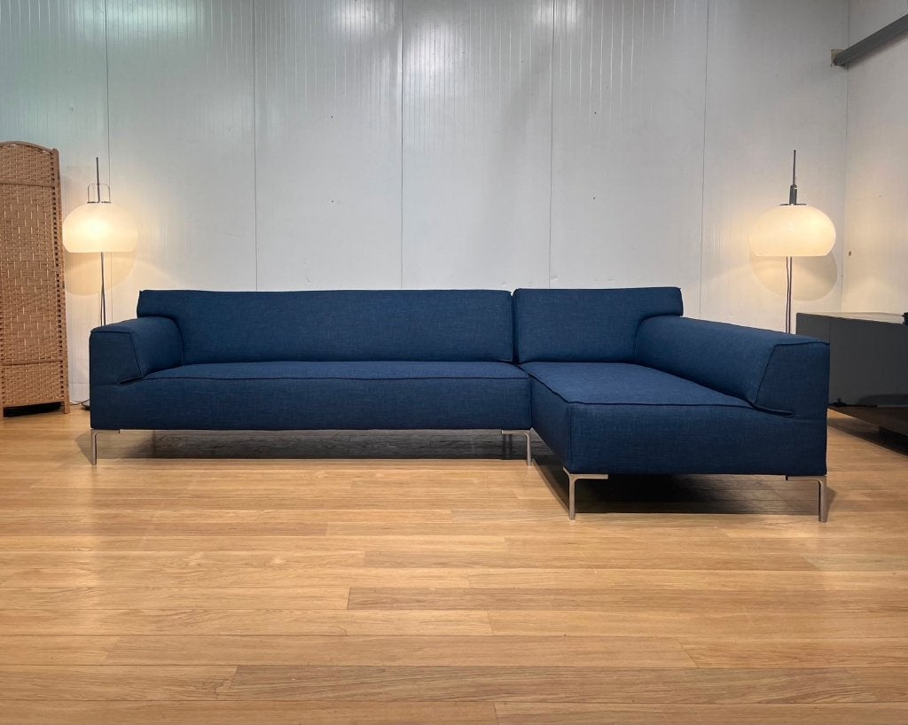 Design on Stock Bloq Hoekbank Blauw Nieuw Gestoffeerd