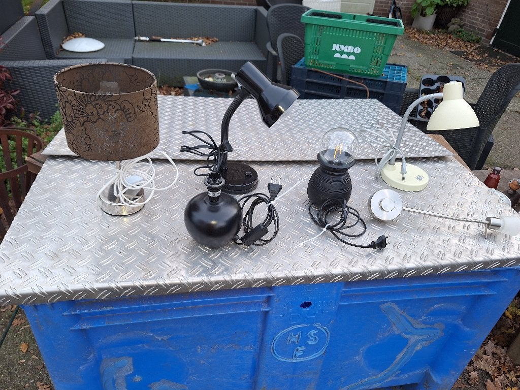 6x schemerlampje / leeslampje, Ophalen, Overige typen, Meerkleurig, Met schakelaar