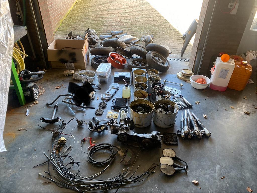 Yamaha aerox onderdelen, Ophalen, Gebruikt