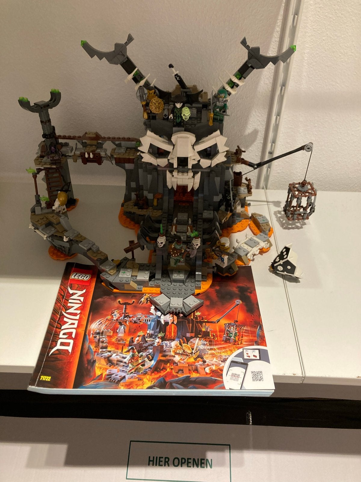 Lego Ninjago Skull Sorcerer's Dungeon (71722), Lego, Ophalen of Verzenden, Zo goed als nieuw, Compleet