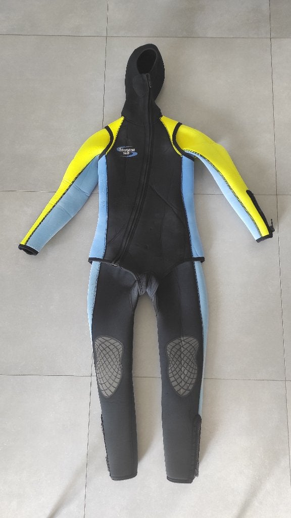 Duikpak kinderen Seemann Sub dubbel 7mm met kap,onbeschadigd, Watersport en Boten, Ophalen of Verzenden, Gebruikt, Duikpak
