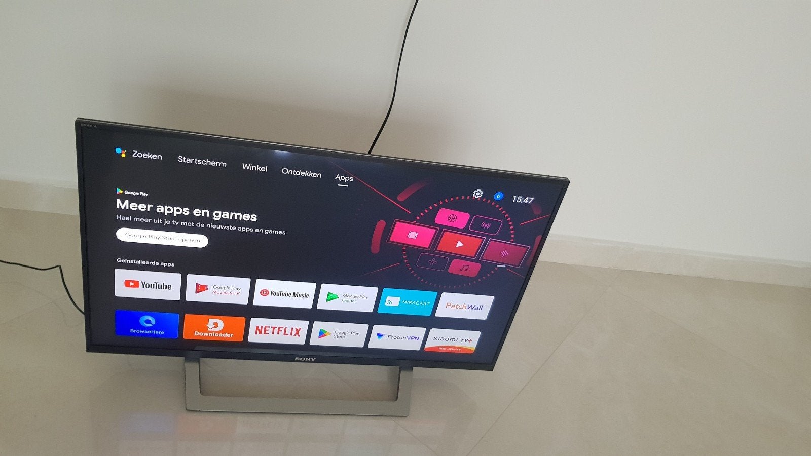 Televisie Sony tv 32 inch, Ophalen, Zo goed als nieuw, 50 Hz, Sony
