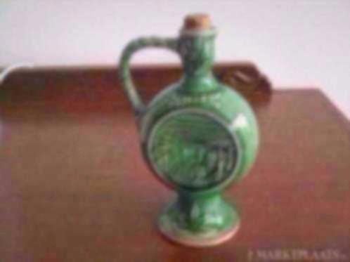 Vintage Groene Hulskamp keramiek kannetje., Ophalen of Verzenden