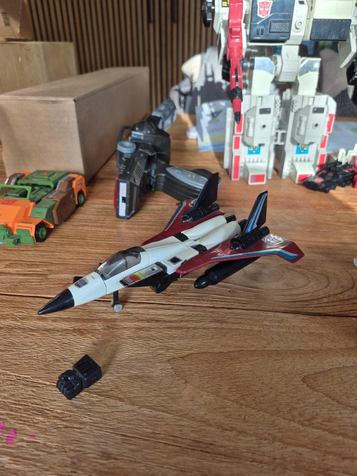 Transformers G1 Ramjet Compleet - Vintage Decepticon Jet, Verzamelen, G1, Ophalen of Verzenden, Gebruikt, Decepticons