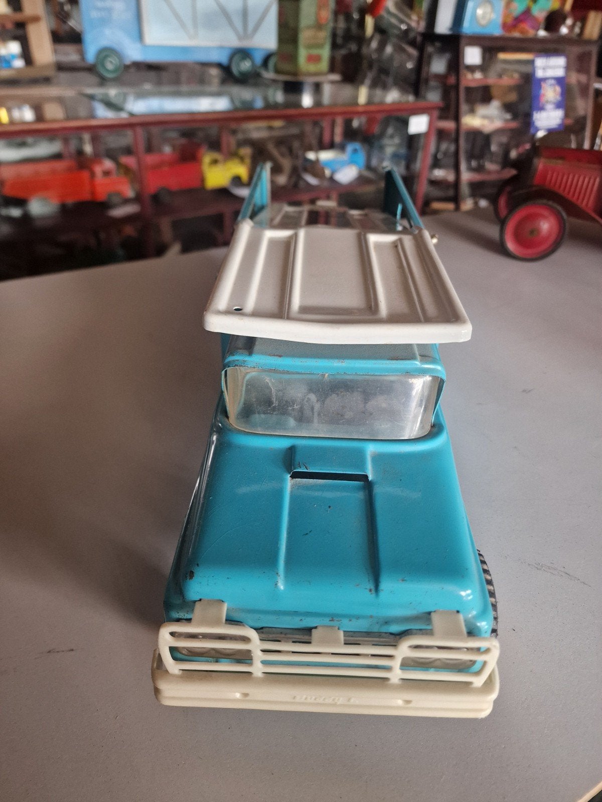 blue  buddy l daytona race car hauler, Ophalen, Zo goed als nieuw