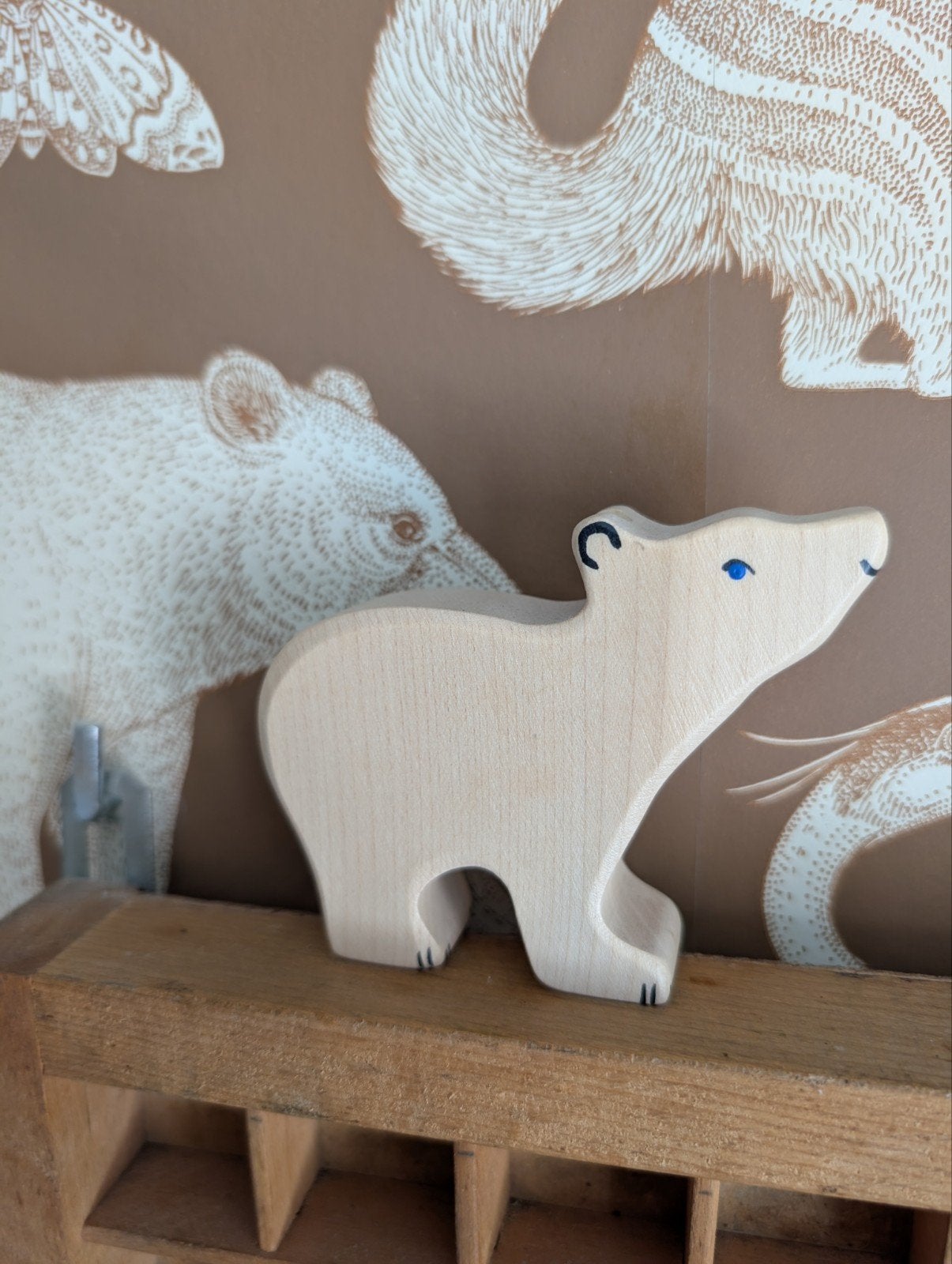 Houten ijsbeer Holztiger, Kinderen en Baby's, Speelgoed | Houten speelgoed, Ophalen of Verzenden, Zo goed als nieuw, Overige typen