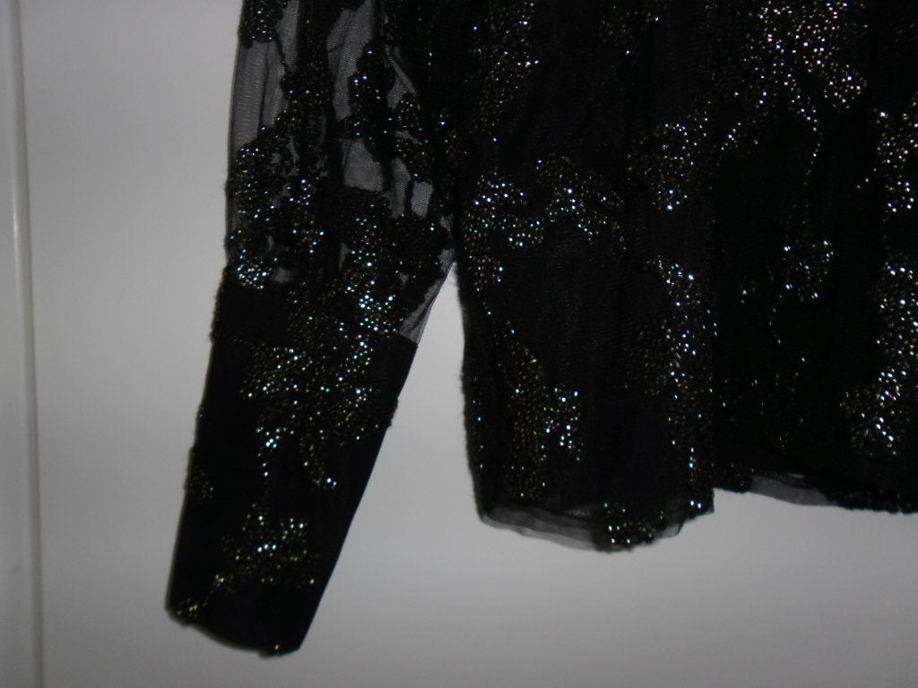Minus Zwart Doorzichtige Blouse Met Glimmertjes Maat 40, Kleding | Dames, Maat 38/40 (M), Minus, Zwart, Nieuw