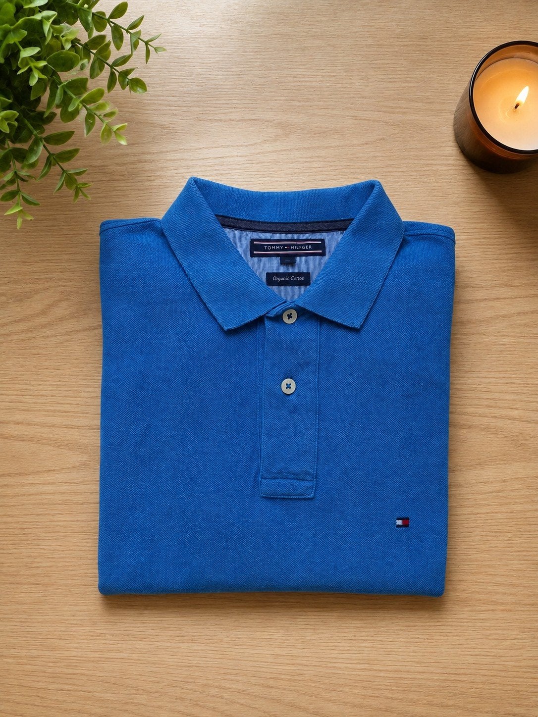 Tommy Hilfiger Polo Shirt - Organisch Katoen - Maat S, Kleding | Heren, Polo's, Tommy Hilfiger, Zo goed als nieuw, Maat 46 (S) of kleiner
