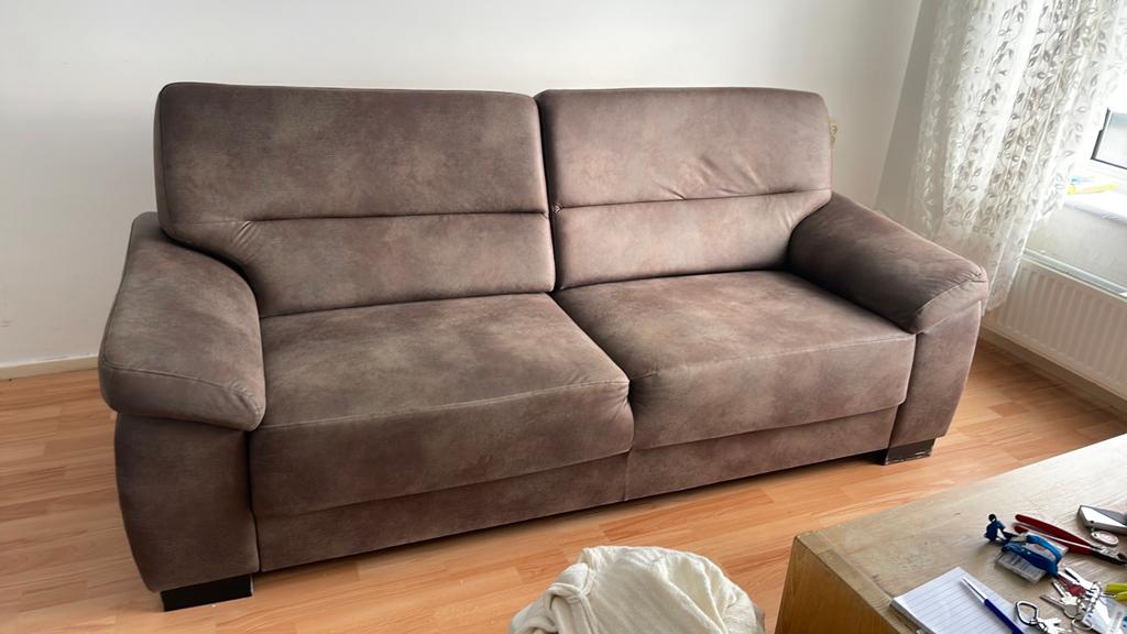 2 persoonsbank, Huis en Inrichting, Ophalen, Zo goed als nieuw, 75 tot 100 cm
