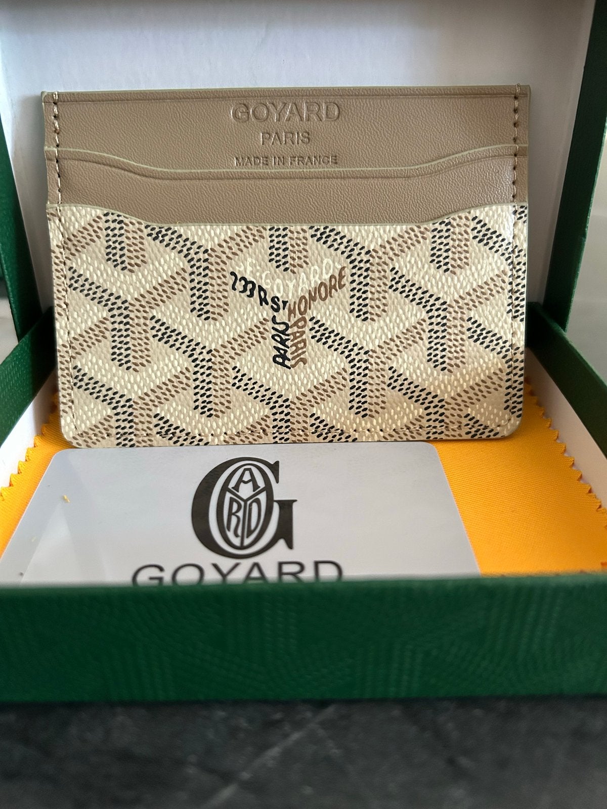 Goyard Kaarthouder - Beige/Bruin, Ophalen, Nieuw, Beige, Overige merken