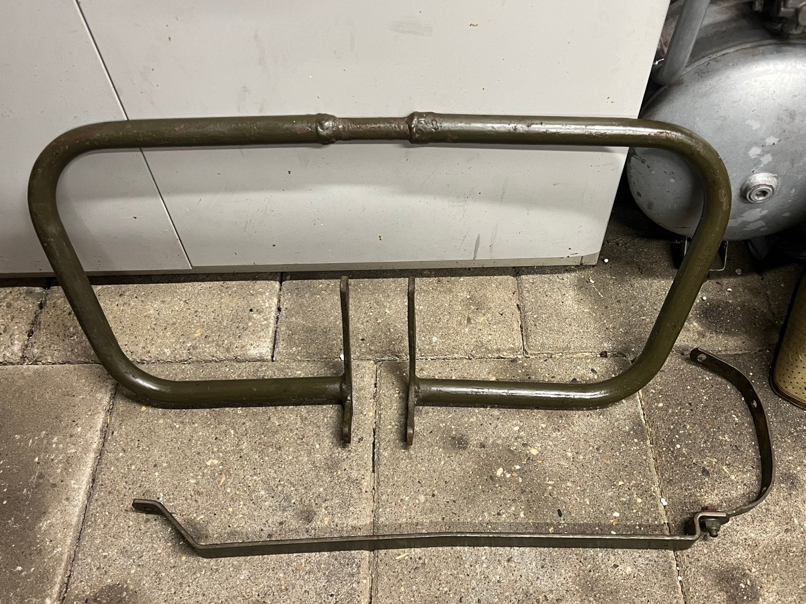 Triumph 3TA valbeugel en beugel voor tas, Motoren, Ophalen, Gebruikt
