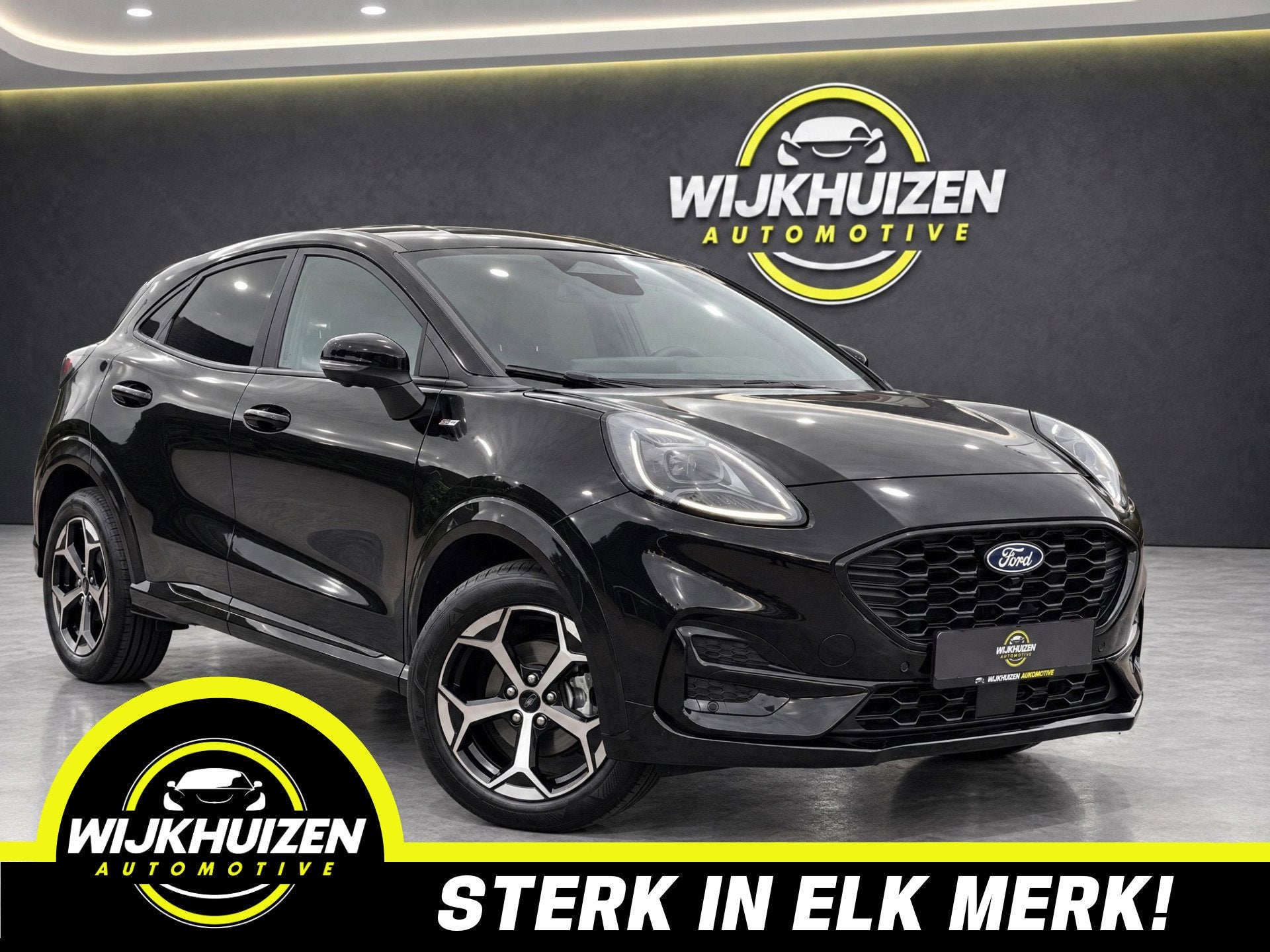 Ford Puma 1.0 EcoBoost Hybrid ST-Line met Led ! Camera ! Sto, Auto's, Dealer onderhouden, Zwart, Zwart, Origineel Nederlands