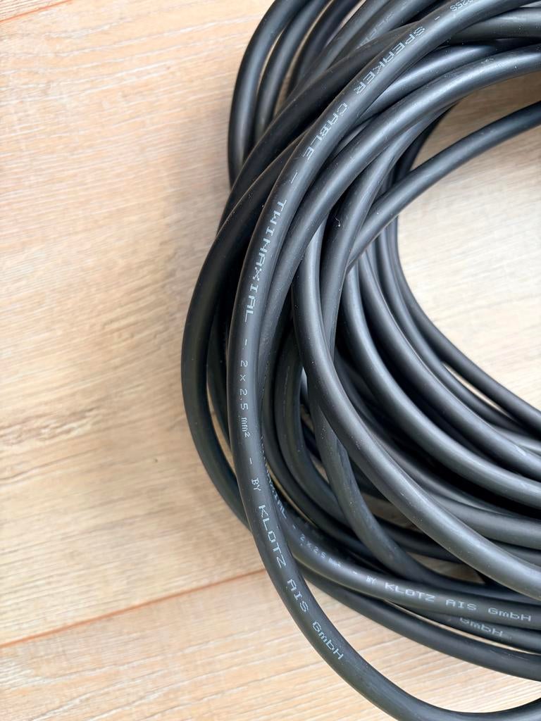 Klotz Speaker Kabel 20m - hoge kwaliteit audiokabel, Ophalen of Verzenden, Gebruikt, 10 meter of meer, Luidsprekerkabel