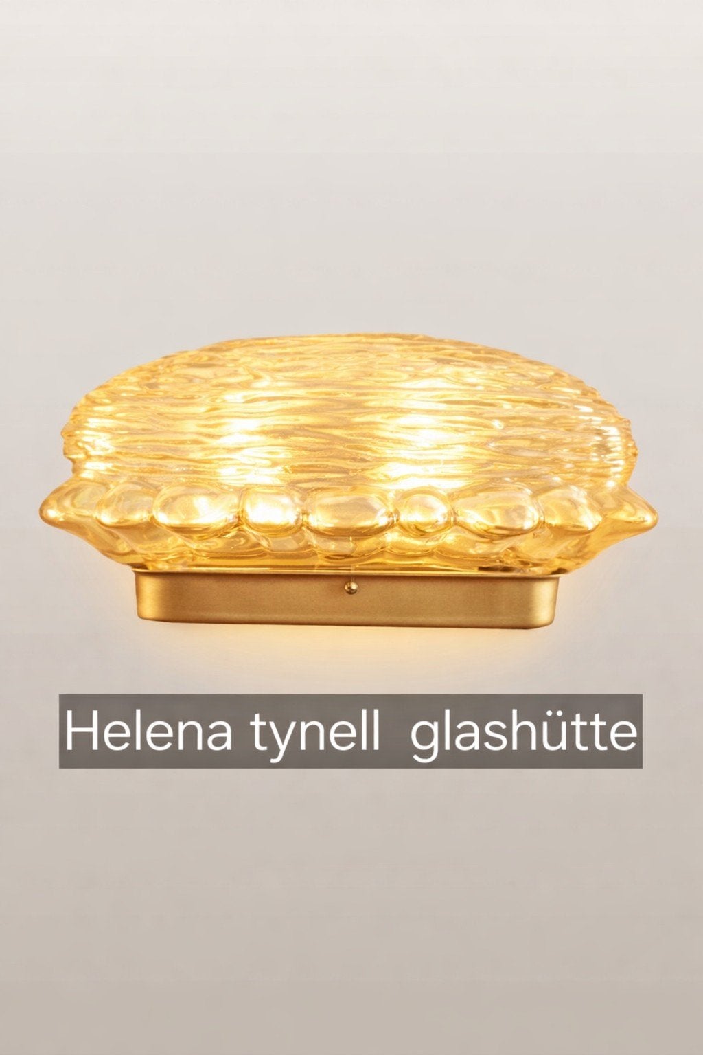 Vintage Bubble wand- of plafondlamp - Helena Tynell, Ophalen of Verzenden, Gebruikt, Glas