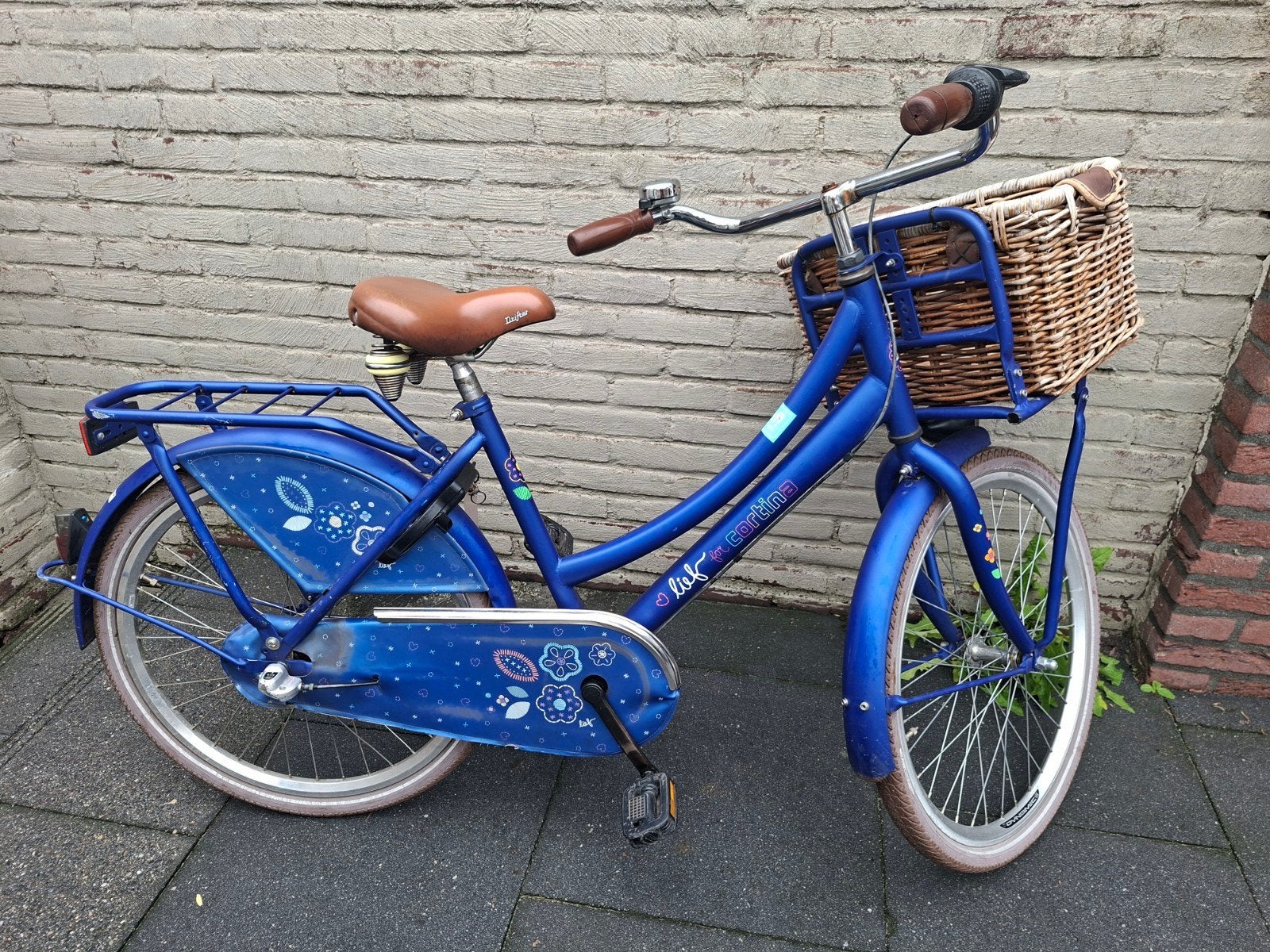 Lief! Cortina meisjesfiets 24 inch, Fietsen en Brommers, Ophalen, Gebruikt, Cortina, Terugtraprem