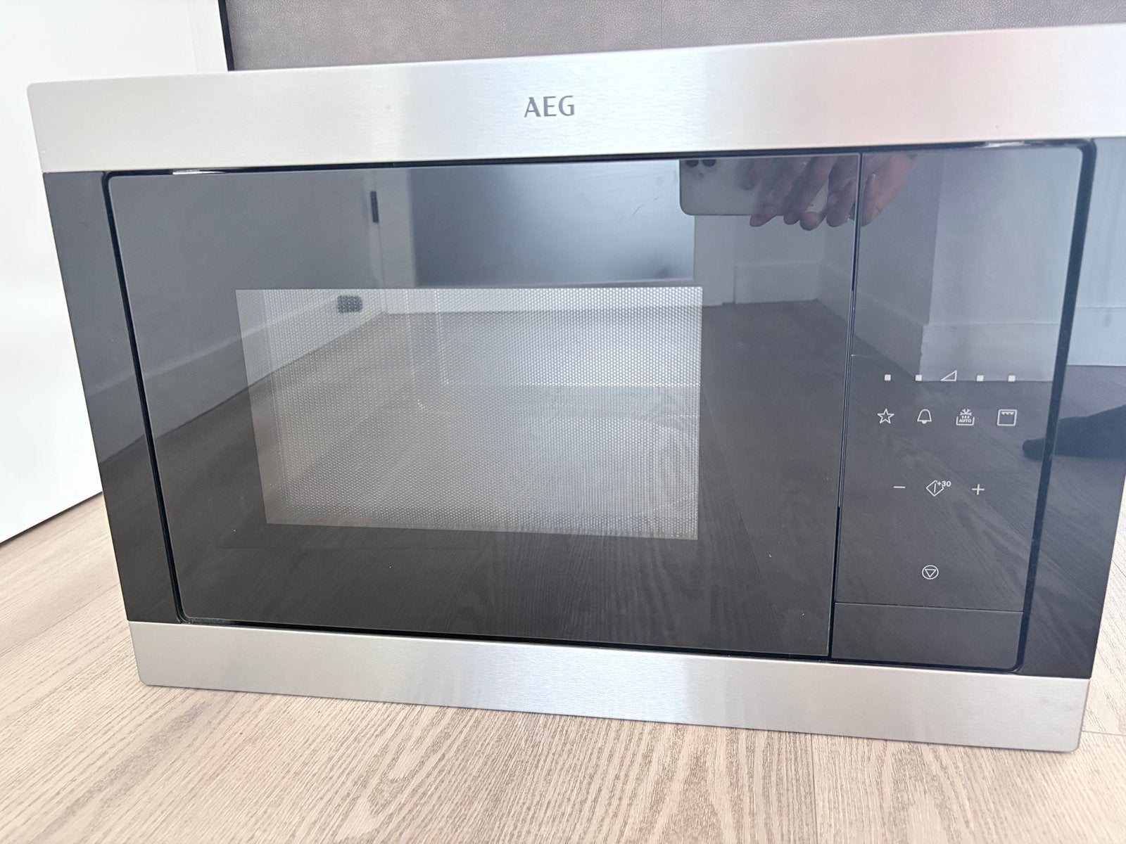 AEG MSB2547D-M Inbouw Magnetron/Grill, de handige klusser, Gebruikt, 60 cm of meer, Grill, Ophalen of Verzenden