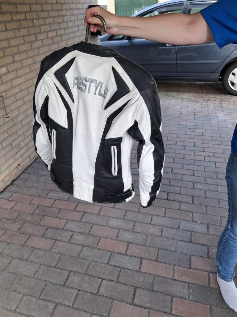 Prachtig stoer leren motor dames pak, Ophalen, Combipak, Tweedehands, Dames