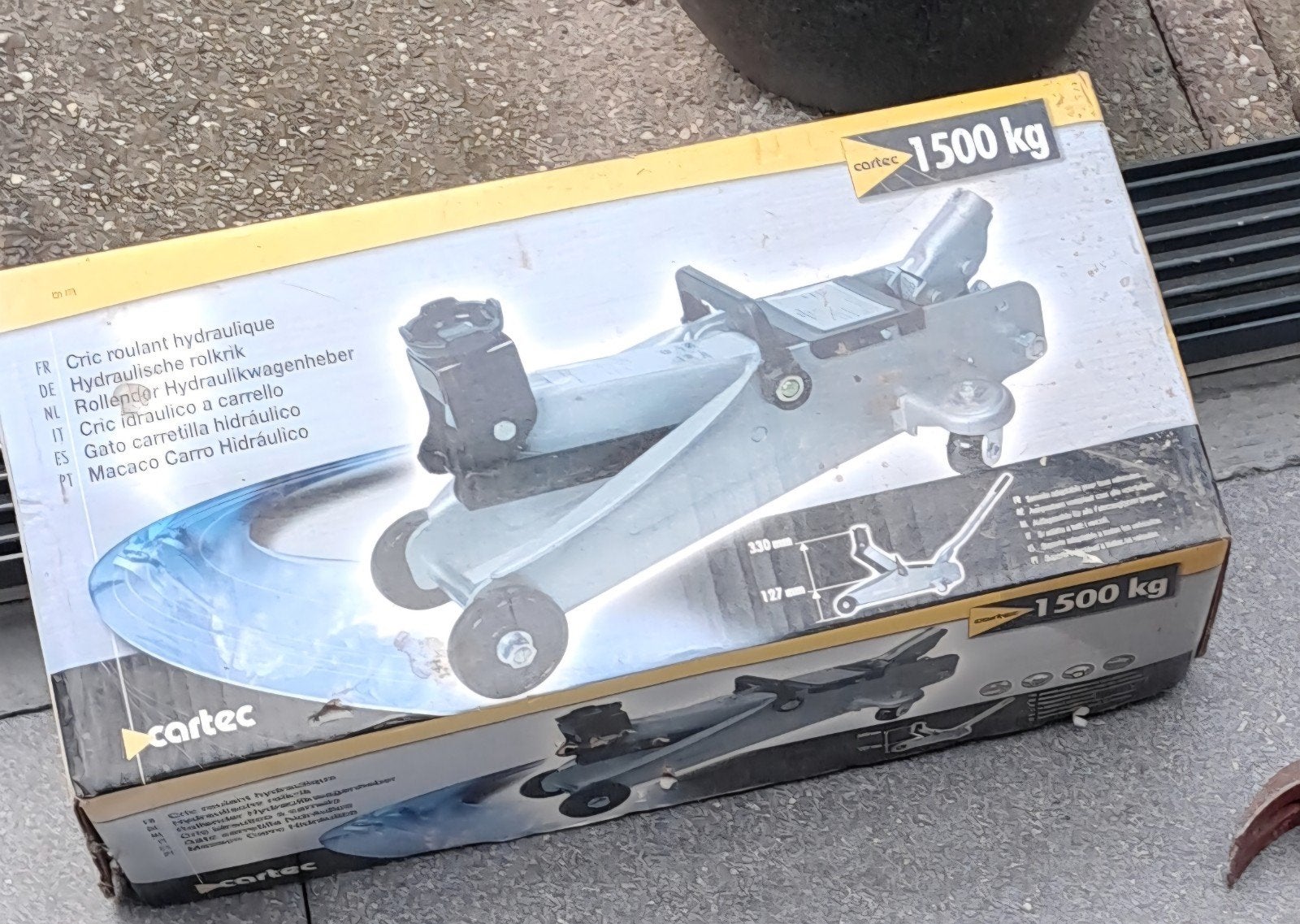 Cartec Hydraulische Garagekrik 1500 kg, Ophalen of Verzenden, Zo goed als nieuw, Hydraulisch, Garagekrik
