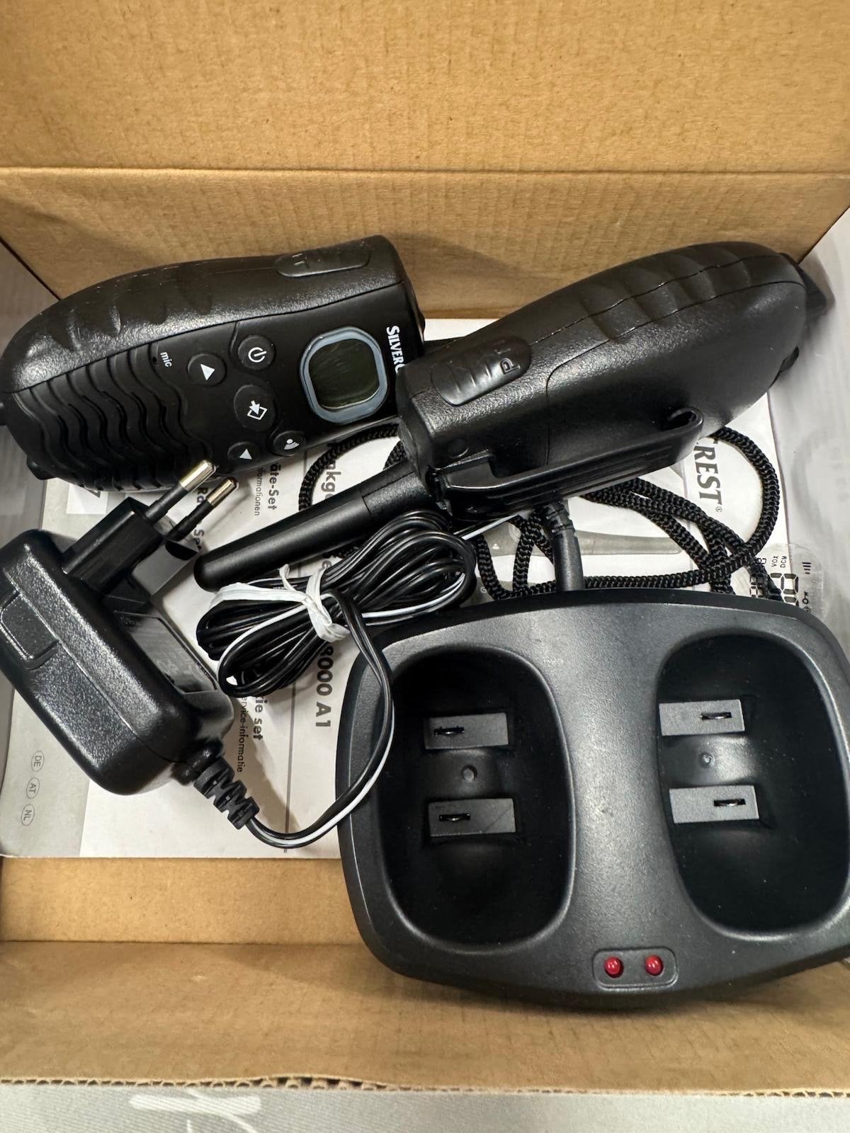 SilverCrest PMR Walkie Talkie Set - 8 km bereik, 5 tot 15 km, Ophalen of Verzenden, Zo goed als nieuw, Portofoon of Walkie-talkie