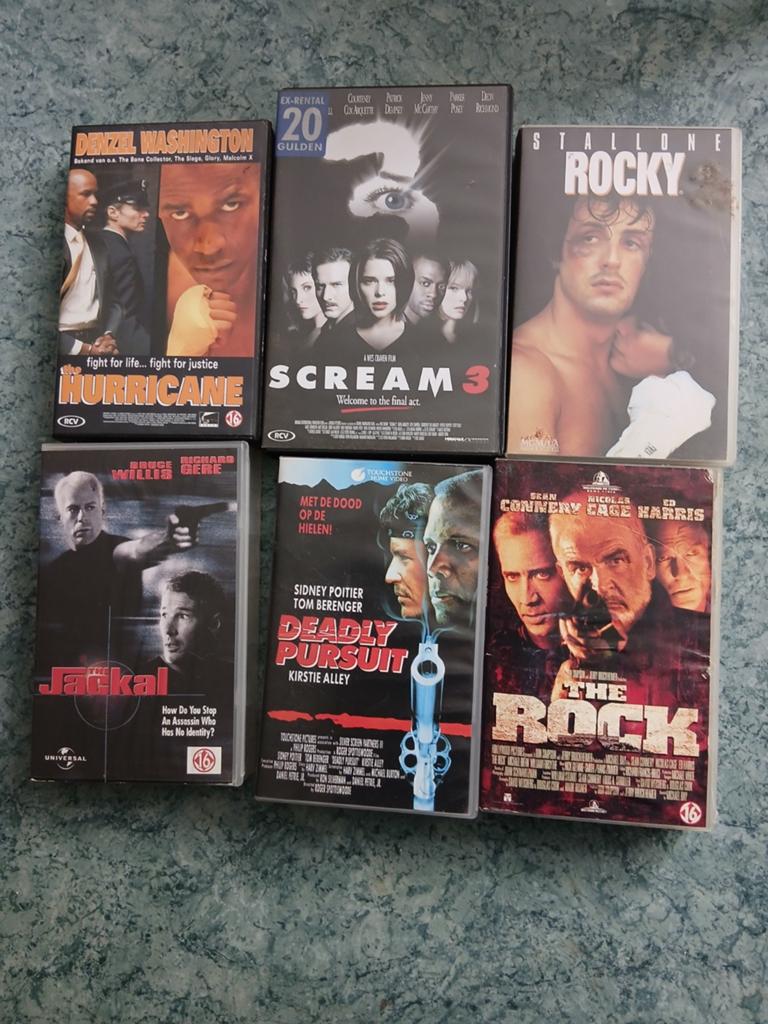 Partij videobanden / VHS te koop, honderden films! , Cd's en Dvd's, VHS | Film, Alle leeftijden, Ophalen, Gebruikt, Overige genres