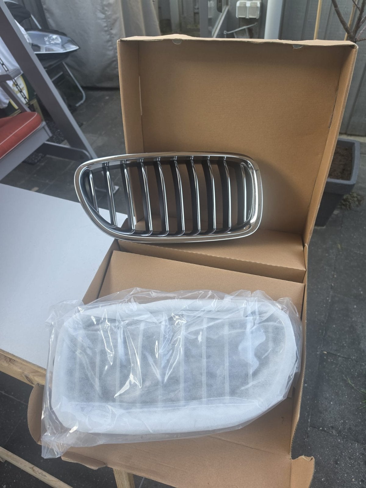 BMW 5 serie f10 chrome Nierengrille (nieuw), Voor, Nieuw, Ophalen of Verzenden, Bumper
