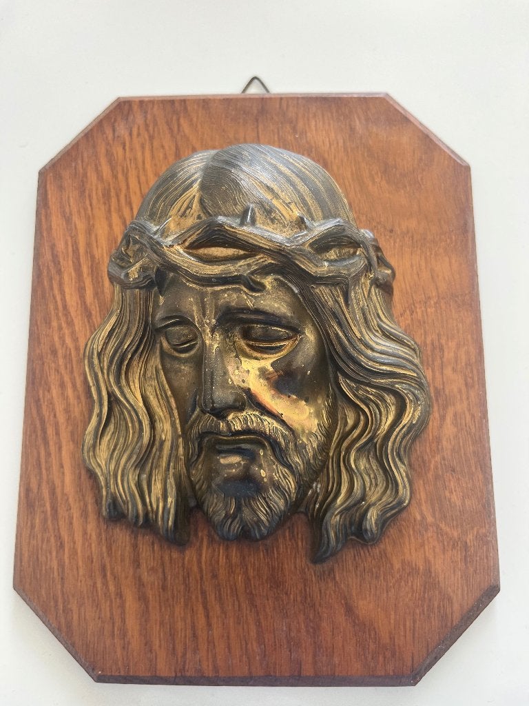 Hoofd jezus op hout, Antiek en Kunst, Ophalen of Verzenden